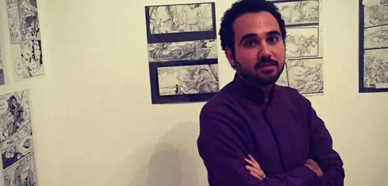 le romancier Ahmed Naji, 30 ans, qui a écopé de trois ans de prison ferme... (DR)