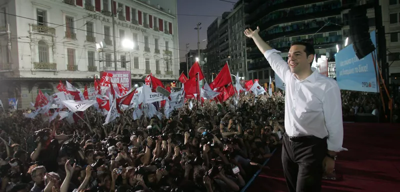 Alexis Tsipras, leader de la gauche radicale, opposé aux plans de rigueur  (Xinhua)