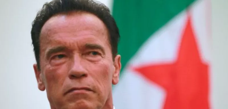 Arnold Schwarzenegger l'ancien gouverneur de Californie (Etats-Unis) en Algérie