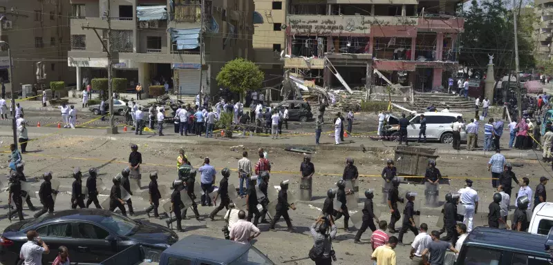 l'attentat a eu lieu dans les rues du Caire dans le faubourg de Nasr City jeudi matin vers à 8h30... (Xinhua)