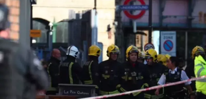 Attentat à Londres les 15-09-2017 a fait plusieurs victimes dans la station de métro Parsons Green