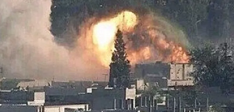 cinq missiles ont touché l'hôpital et une école voisine qui abritaient dans le centre-ville des réfugiés... (DR)
