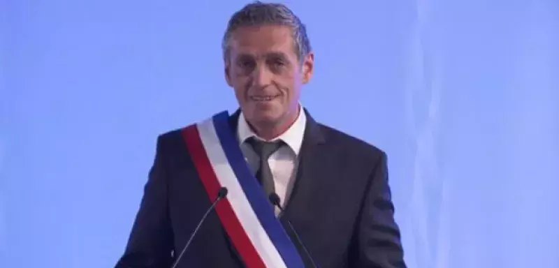 Philippe Saurel, lors de son installation à la tête de la mairie de Montpellier. (Capture d'écran)