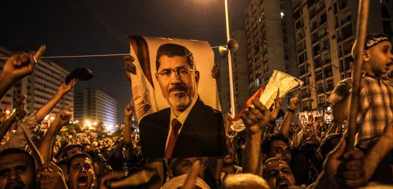Le Parti de la Liberté et de la Justice, la branche politique des Frères Musulmans, et parti de l’ancien président Morsi, appelle à un soulèvement. (Xinhua)