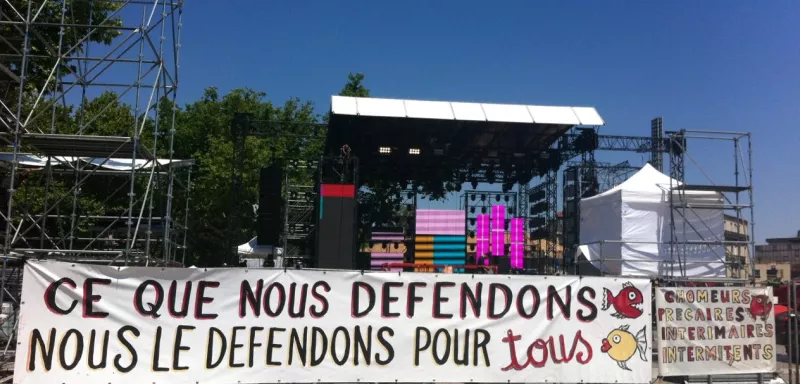 Les intermittents en lutte vont exprimer leurs revendications sur l'émission de France 2 consacrée à la Fête de la Musique. (Facebook/© CIP-LR)