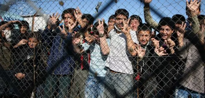 Barbelés à la frontière Gréco-turque