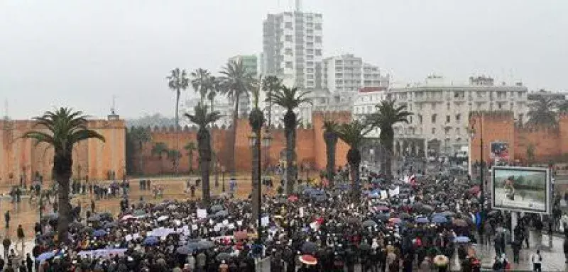 Manifestation du Mouvement du 20 février à Rabat (photo: DR)