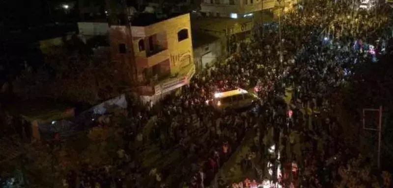 Au 17ème jour de l'intervention militaire lancée par l'armée israélienne, des milliers et des milliers de Palestiniens ont marché cette nuit de Ramallah vers Jérusalem. (DR)