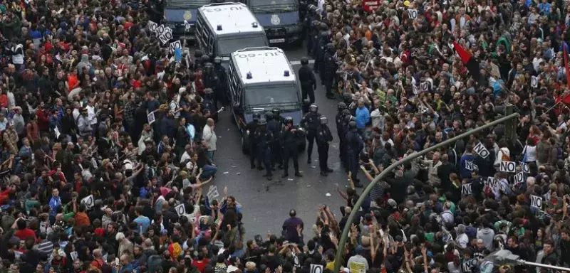 Milliers de manifestants se sont déplacés à Madrid pour une marche géante