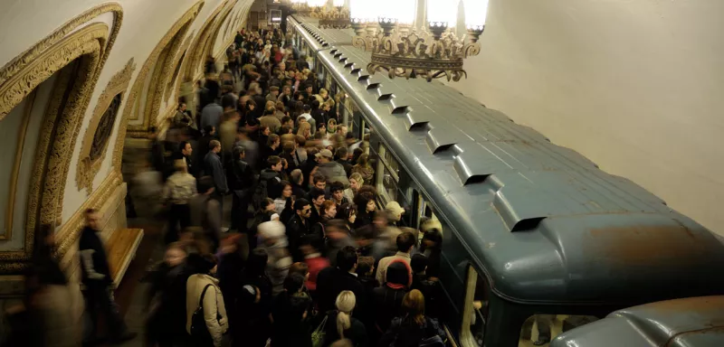le déraillement s'es produit mardi 15 juillet sur la "ligne bleue" du métro de Moscou... (DR)
