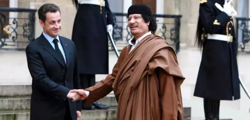 un diplomate de l'entourage de Kadhafi a réitéré les accusations de financement de la campagne présidentielle de Nicolas Sarkozy en 2007... (DR)