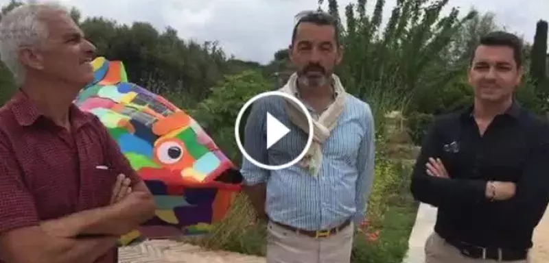 Interview de Laurent Fabre, Stéphane Ferrandis et Guët avant une bonne pronade en vidéos dans le Jardin Antique Méditerranéen. ( © Nicolas Ethève)