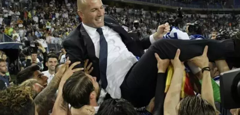 Zidane et ses joueurs... le pari gagné ! (DR)