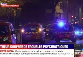 France : un mort et deux blessés dans une attaque au couteau dans le centre de Paris