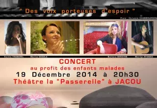 ''Des voix porteuses d'espoir'', un concert de cœur donné ce vendredi soir à Jacou, en soutien aux enfants malades du cancer.