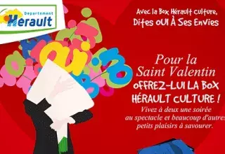 Le Département de l’Hérault vous propose une idée cadeau originale pour la Saint-Valentin : c’est la box "Hérault Culture" a partager en amoureux !