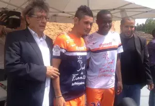 Les nouveaux maillots de Montpellier. (Capture d'écran Twitter MHSC) 