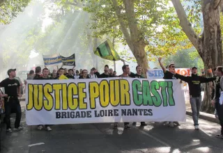 Le juge d'instruction vient de saisir l'IGPN pour faire toute la lumière sur le tir de Flash-Ball reçu dans l’œil par Casti. C'était l'une des revendications de la manifestation nationale des Ultras à Montpellier. (© N.E)