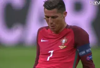 Le Portugal a raflé la Coupe d’Europe au nez et à la barbe de l’équipe de France, comme un effet papillon ! (Capture d’écran Bein/Twitter) 
