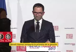 Le candidat socialiste Benoit Hamon doit maintenant largement rassembler son camp et les électeurs pour espérer avoir une chance d'accéder au second tour. (Capture d'écran)