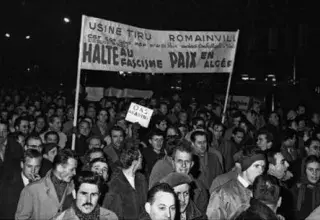 La manifestation du 8 février 1962 pour "  la paix en Algérie ". (DR, archives)