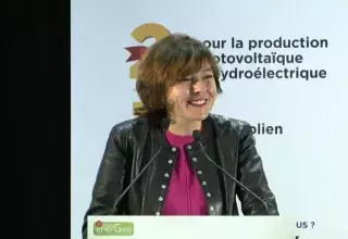 L'ambition de Carole Delga est de faire d'Occitanie la 1ère Région à Energie Positive d'Europe. (Capture d'écran/EnerGaïa2017)