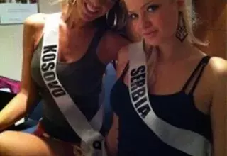 Miss Kosovo et Miss Serbie ensemble