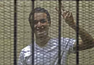 Ahmed Douma, 26 ans, une des figures les plus emblématiques de la jeunesse révolutionnaire égyptienne... (DR)