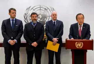 le porte-parole de l'ONU Martin Nesirky a indiqué que le Conseil de sécurité de l'ONU déterminera, le cas échéant, quelle action sera nécessaire... (Xinhua)