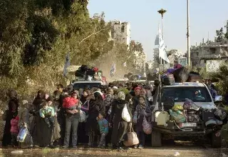 plus de 1.400 civils ont été évacués par l'ONU des quartiers assiégés par les milices islamistes... (DR)