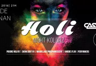 Samedi soir, "viens vivre une expérience inédite, ta première Holi Night Kolorz" aux Arènes de Frontignan, lance Cassou, agitateur de foule, de sons et de lumières avec sa line up de DJ !