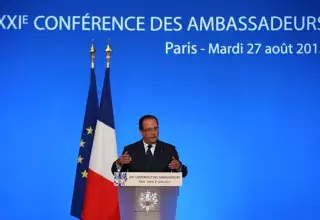 Lors de la Conférence des ambassadeurs, le président français François Hollande a affirmé que le massacre chimique en Syrie ne pouvait « rester sans réponse. » (D R)