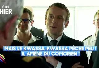 Emmanuel Macron fait une plaisanterie douteuse sur les embarcations de fortune transportant des comoriens