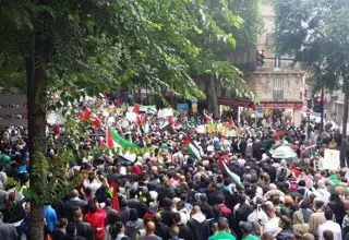 plus de 25000 manifestants  les manifestants étaient là « pour Gaza » et seulement « pour Gaza »... (DR)