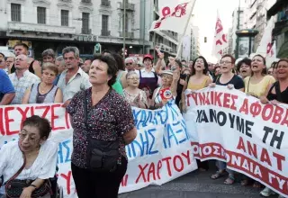 Manifestation en Grèce contre le plan d'austérité (DR)