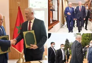 M. Gantz, un ancien chef de l’armée israélienne, a été reçu en début de matinée par le ministre délégué chargé de l’administration de la défense nationale marocaine, Abdellatif Loudiyi
