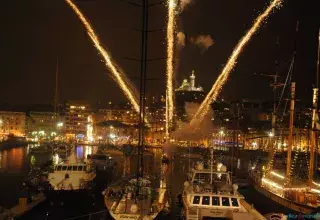 clin de d'oeil de Marseille qui a fêté la fin de l'évènement Capitale européenne de la culture 2013 dans une ambiance féerique... (photo DR) 
