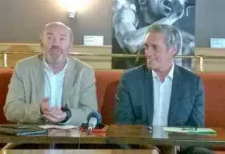 Pierre Verdier, ex-socialiste présenté par Philippe Saurel en tête de liste des Citoyens du midi dans le Tarn pour les régionales de décembre.