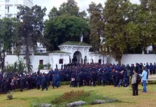 Les policiers manifestaient aux portes d'El Mouradia pour faire entendre leur revendications