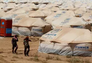 Camp de réfugiés syriens en Jordanie (Xinhua)