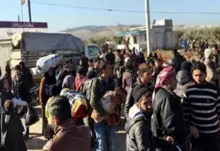 près de 40.000 civils de la région avaient fuit leurs foyers depuis lundi, selon OSDH...... (DR)