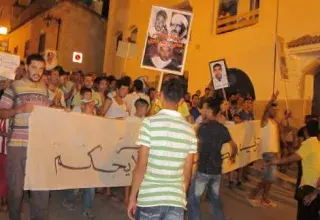 Manifestation à Chefchaouen, le dimanche 2011 (Photo: Nadia Bendjilali)