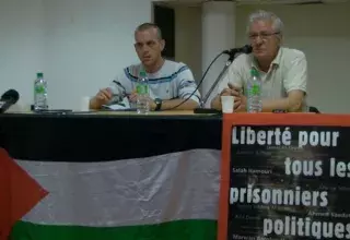 Ancien prisonnier politique d'Israël, Salah Hamouri a récemment témoigné au côté de Jean-Claude Lefort (AFPS) pour lancer une campagne de soutien aux Palestiniens toujours incarcérés.