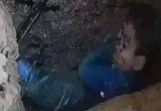 Ryan 5 ans coincé dans un puits suite à une chute à Tamorot, un village de la province de Chefchaouen