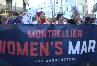 Plus d'un millier de personnes à pris part à la Women's March de Montpellier ! (Capture d'écran TVSUD)