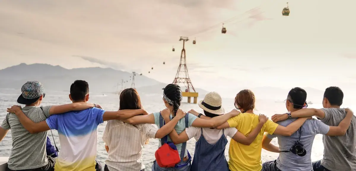 Famille avec enfants adolescents