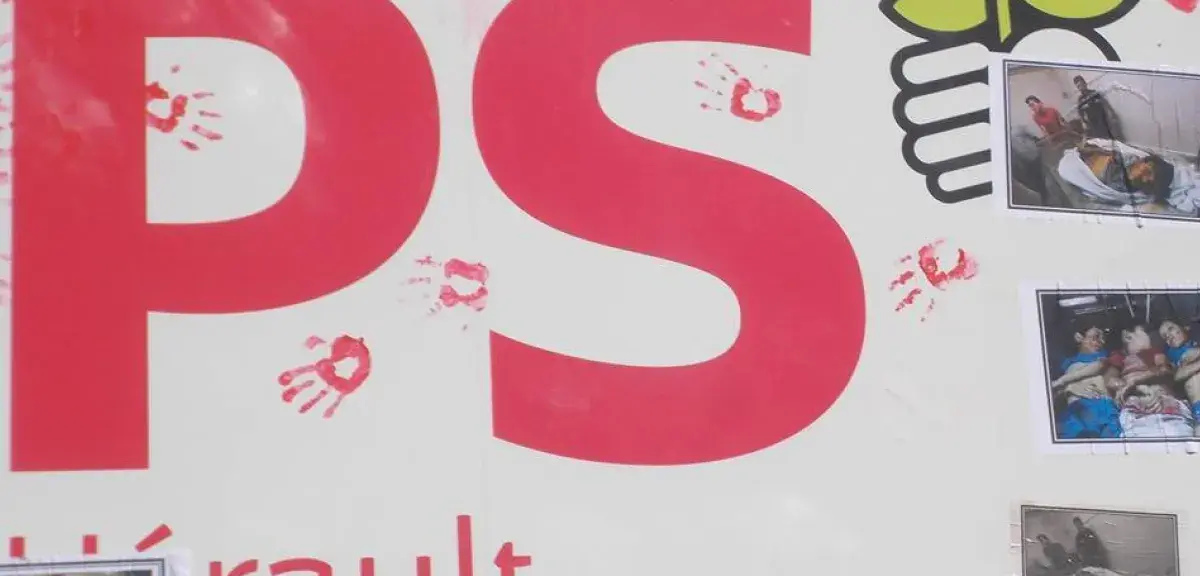 Selon le BDSFrance34 et le MIB34, la peinture utilisée à la Fédération socialiste de l'Hérault est acrylique, donc "facilement lavable"...