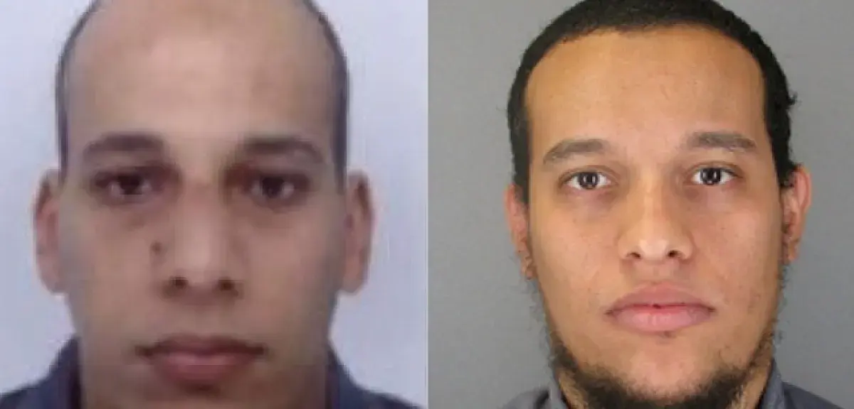 Saïd et Chérif Kouachi, les deux frères activement recherchés après l'attentat meurtrier contre Charlie Hebdo.