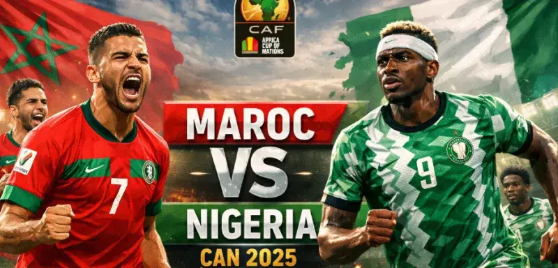 CAN 2025 : analyse du match Maroc vs Nigeria en huitièmes de finale. Parcours, forces en présence et enjeux de cette affiche de prestige entre deux géants du football africain.