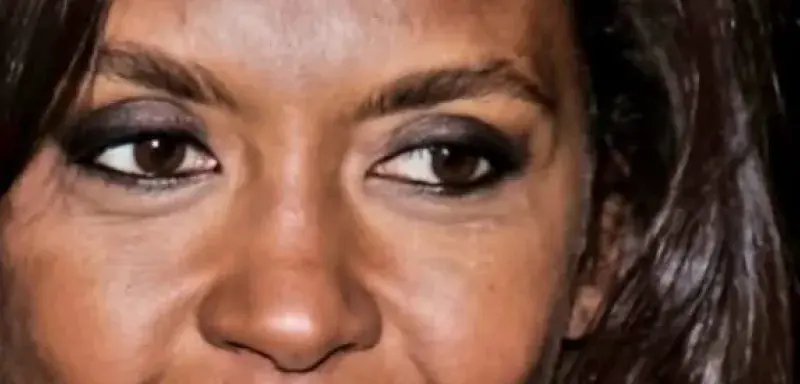 Karine Le Marchand sur le plateau de CNews lors de son passage dans L'Heure des Pros de Pascal Praud